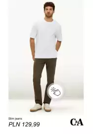 C&A gazetka tydzień 35 Strona 8: Jeansy slim C & A €129,99