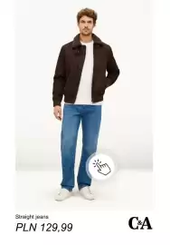 C&A gazetka tydzień 35 Strona 9: Jeansy straight C & A €129,99