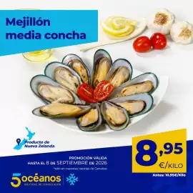 Catálogo 5 Océanos Página 5: Mejillon media concha €8,95