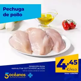 Catálogo 5 Océanos Página 7: Pechuga de pollo €4,45
