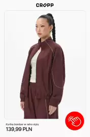 Cropp gazetka tydzień 35 Strona 8: Kurtka bomber w retro stylu Cropp €139,99