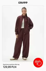 Cropp gazetka tydzień 35 Strona 9: Sportowe spodnie wide leg Cropp €129,99