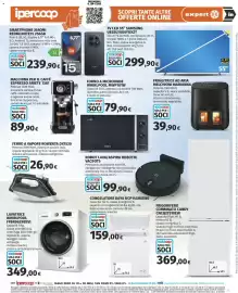 Volantino Ipercoop Pagina 35: Macchina per il caffè espresso Ariete 1381 €89,90, Forno a microonde Whirlpool €79,90