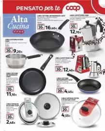 Volantino Ipercoop Pagina 36: Coperchio vetro Coop €4,55, Caffettiera Coop €12,70