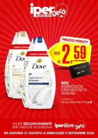 Volantino Deco Iperstore settimana 35 Pagina 10: Dove bagnodoccia idratante/seta €2,59