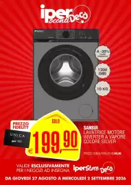 Volantino Deco Iperstore settimana 35 Pagina 11: Sansui lavatrice motore inverter a vapore colore silver €199,90