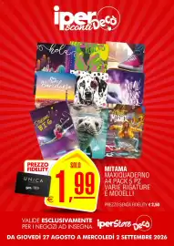 Volantino Deco Iperstore settimana 35 Pagina 12: Mitama maxiquaderno €1,99