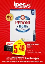 Volantino Deco Iperstore settimana 35 Pagina 2: Peroni Nastro Azzurro €5,49