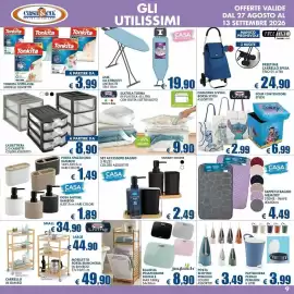 Volantino Casa & Co Pagina 9: Cassettiera 2/3 cassetti €8,90, Casa & Bathroom set accessori bagno €2,49