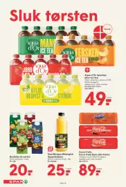 SPAR tilbudsavis uge 35 Side 16: Coca-Cola, Coca-Cola Zero eller Fanta €89,00, Rynkeby 16-serien €20,00