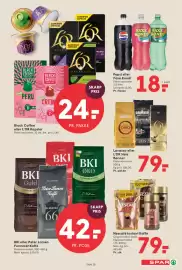 SPAR tilbudsavis uge 35 Side 17: Lavazza eller L'OR Hele Bønner €79,00, Black Coffee eller L'OR Kapsler €24,00