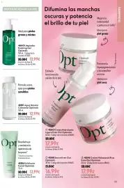 Catálogo Oriflame Página 101: Optimals Agua Micelar Calmante €12,99, Optimals Exfoliante Facial €12,99