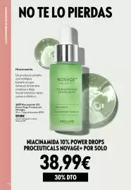 Catálogo Oriflame Página 106: Oriflame Niacinamida 10% Power Drops Proceuticals Novage+ €38,99
