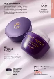 Catálogo Oriflame Página 87: Royal Velvet crema de día reafirmante spf 20 €43,00