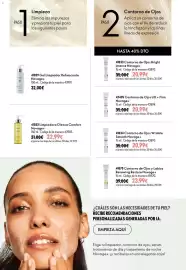 Catálogo Oriflame Página 92: Novage+ Gel Limpiador Refrescante €32,00, Novage+ contorno de ojos bright intense €20,99