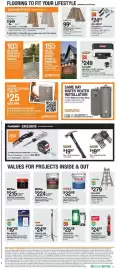 The Home Depot flyer Page 5: Husky exclusive 1000 lumen led tripod work light €24,98