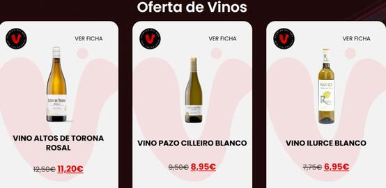 Catálogo Vinalium Página 2: Altos de torona - vino €11,20, Blanco - vino pazo cilleiro €8,95