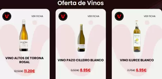 Catálogo Vinalium Página 2: Altos de torona - vino €11,20, Blanco - vino pazo cilleiro €8,95