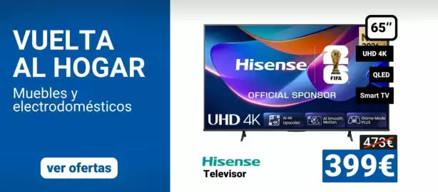 Catálogo Centro Hogar Sanchez Página 1: Hisense - televisor €399,00