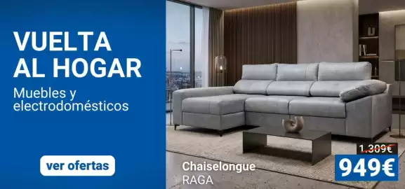 Catálogo Centro Hogar Sanchez Página 2: Chaiselongue raga €949,00