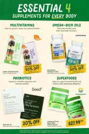 Sprouts Farmers Market weekly ad Page 33: Amazing Grass Superfood Greens Blend €27,99, Seed DS-01