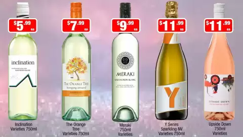 Liquor Stax catalogue Page 4: Y Series Sparkling NV Varieties €11,99, Inclination Varieties €5,99