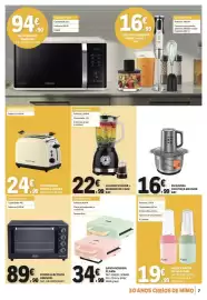 Folheto E.Leclerc Página 7: Sanduicheira flama €34,99, Liquificadora to-go flama €19,99