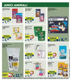 Volantino Esselunga Pagina 15: Lettiera classic Sanicat €3,84, Lattine per gatti Gourmet Gold Purina €3,99