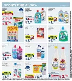 Volantino Esselunga Pagina 16: Ammorbidente Fabuloso €5,99, Calgon gel anticalcare lavatrice igiene+ €9,99