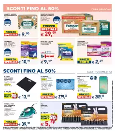 Volantino Esselunga Pagina 19: Salviette Pampers Baby-dry €9,90, Assorbenti Lines Seta Ultra €10,99