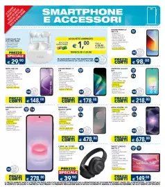 Volantino Esselunga Pagina 20: Xiaomi Redmi 17 LTE €178,00, Samsung Galaxy S25FE €478,00