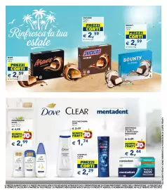 Volantino Esselunga Pagina 25: Dove docciaschiuma nutrimento intenso €1,74, Dentifricio Mentadent Protect+ o White Now €2,44
