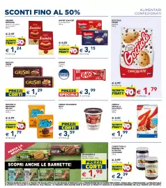 Volantino Esselunga Pagina 7: Gocci ole Pavesi classiche €1,79, Biscotti Grisbi €1,29