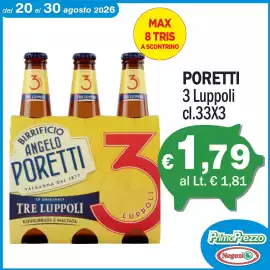 Volantino Primo Prezzo Pagina 3: Poretti Tre Luppoli €1,79