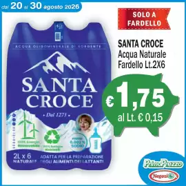 Volantino Primo Prezzo Pagina 9: Acqua Naturale Santa Croce €1,75