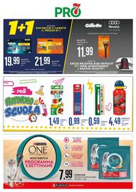 Volantino PRO7 Supermercati Pagina 32: Gillette ricarica rasoio mach3 €19,99, Gillette fusion 5 €21,99