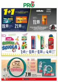 Volantino PRO7 Supermercati Pagina 32: Gillette ricarica rasoio mach3 €19,99, Gillette fusion 5 €21,99