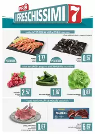 Volantino PRO7 Supermercati Pagina 4: Zucchine scure €1,87, Cozze sardegna €0,57