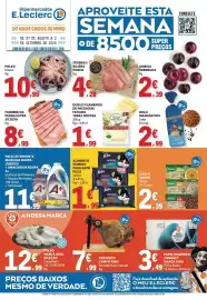 Folheto E.Leclerc semana 35 Página 1: Alimento húmido para gato felix €1,99, Presunto campo fino €7,99
