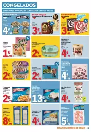 Folheto E.Leclerc semana 35 Página 11: Magnum mini amêndoa €3,99, Gelado olá bolacha chocolate €2,99