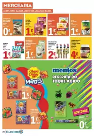 Folheto E.Leclerc semana 35 Página 20: Creme de soja com cacau e avelãs para barrar valsoia €4,44, Gelatina royal €1,44