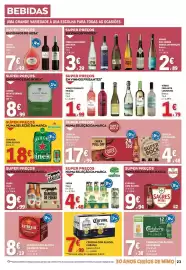 Folheto E.Leclerc semana 35 Página 23: Cerveja com álcool heineken €18,89, Vinho monte ermos branco €8,99