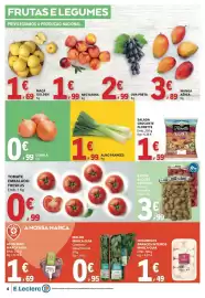 Folheto E.Leclerc semana 35 Página 4: Batata alcides catroga €3,99, Alho francês €1,99