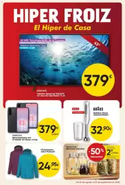 Folleto Hiper FROIZ Página 1: Samsung Móvil Samsung A37 €379,00, Braun batidora braun mq50001mwh €32,90