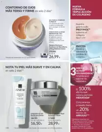 Catálogo AVON Página 124: Anew contorno de ojos efecto lifting platinum €26,99, Avon Anew limpiador en gel purificante €16,50