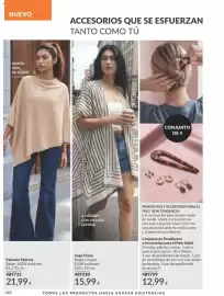 Catálogo AVON Página 148: Capa Freya €15,99, Conjunto de Pendientes y Accesorios para el Pelo Heidi €12,99