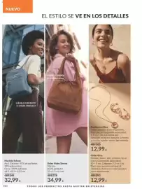 Catálogo AVON Página 150: Bolso Hobo Sienna €34,99, Pendientes Eliza €12,99