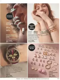 Catálogo AVON Página 151: Conjunto de Pendientes Eden €14,99, Conjunto de Pulseras Maeve €11,99