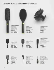 Catálogo AVON Página 160: Peine Moldeador de Puntas €6,99, Cepillo Definición de Rizos €12,99