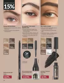 Catálogo AVON Página 54: Brunette cejas esculpidas, Gel-crema para Cejas 24 Horas Power Stay €13,99